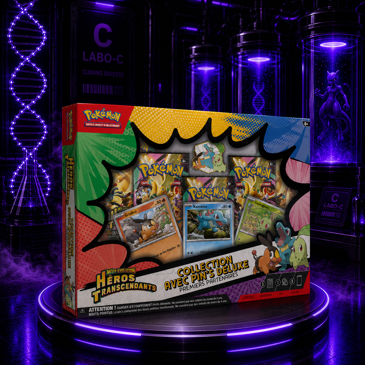 Coffret Pins Pokemon - Héros transcendants (ME2.5)