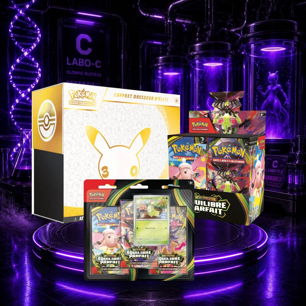 Bundle Pokemon - Etb 30 ans, Display ME3, Tripack ME3 ( Préco )