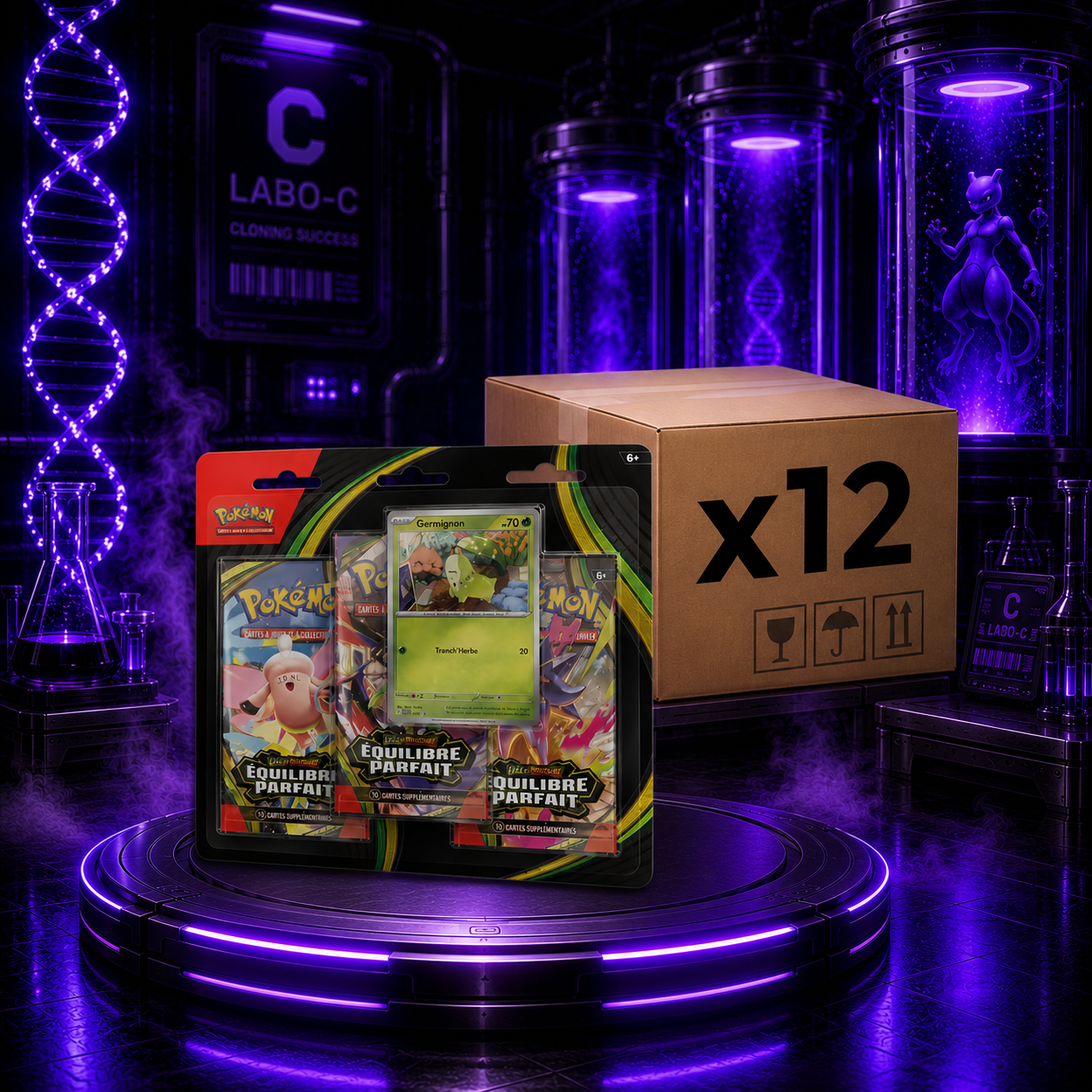 Tripack Pokémon Équilibre Parfait ME3 – Carton de 12