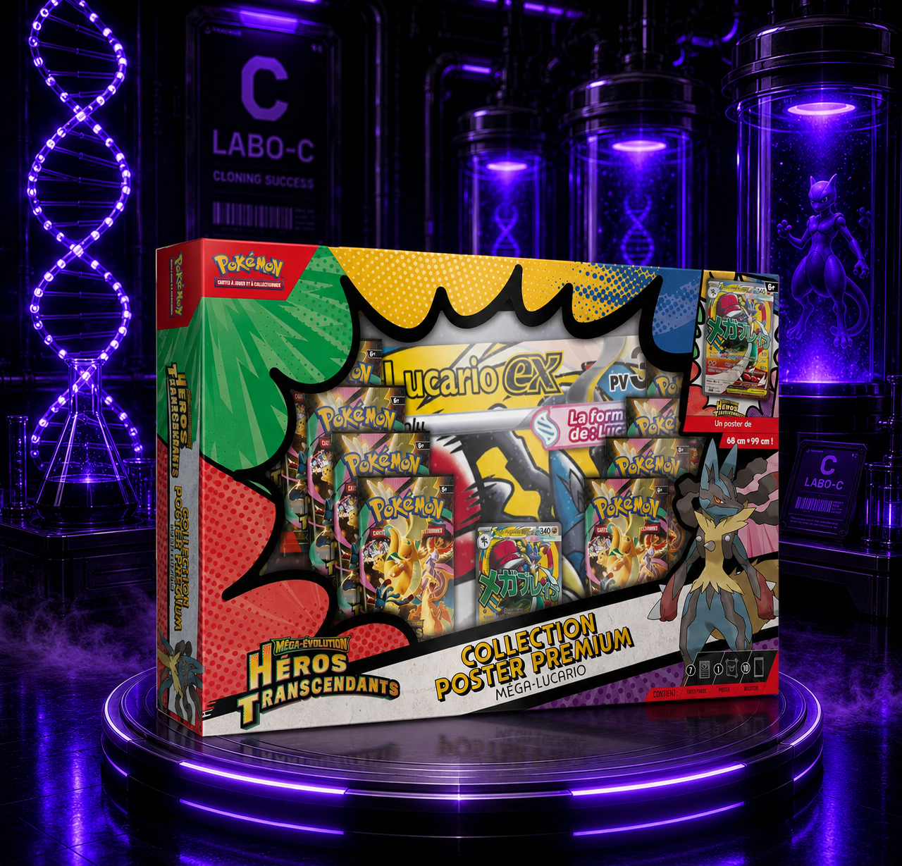 Coffret Pokemon Héros transcendants - Mega lucario (ME2.5)